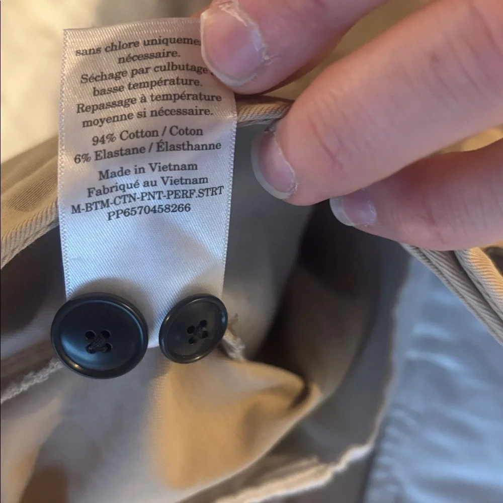 Men's Everlane Tan “Uniform” Pants